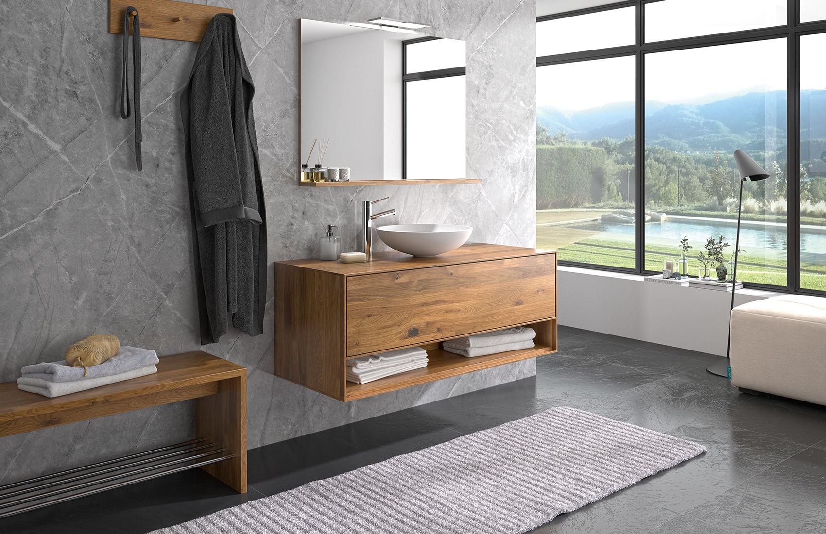 badmöbel aus massivholz - für ein natürliches badezimmer