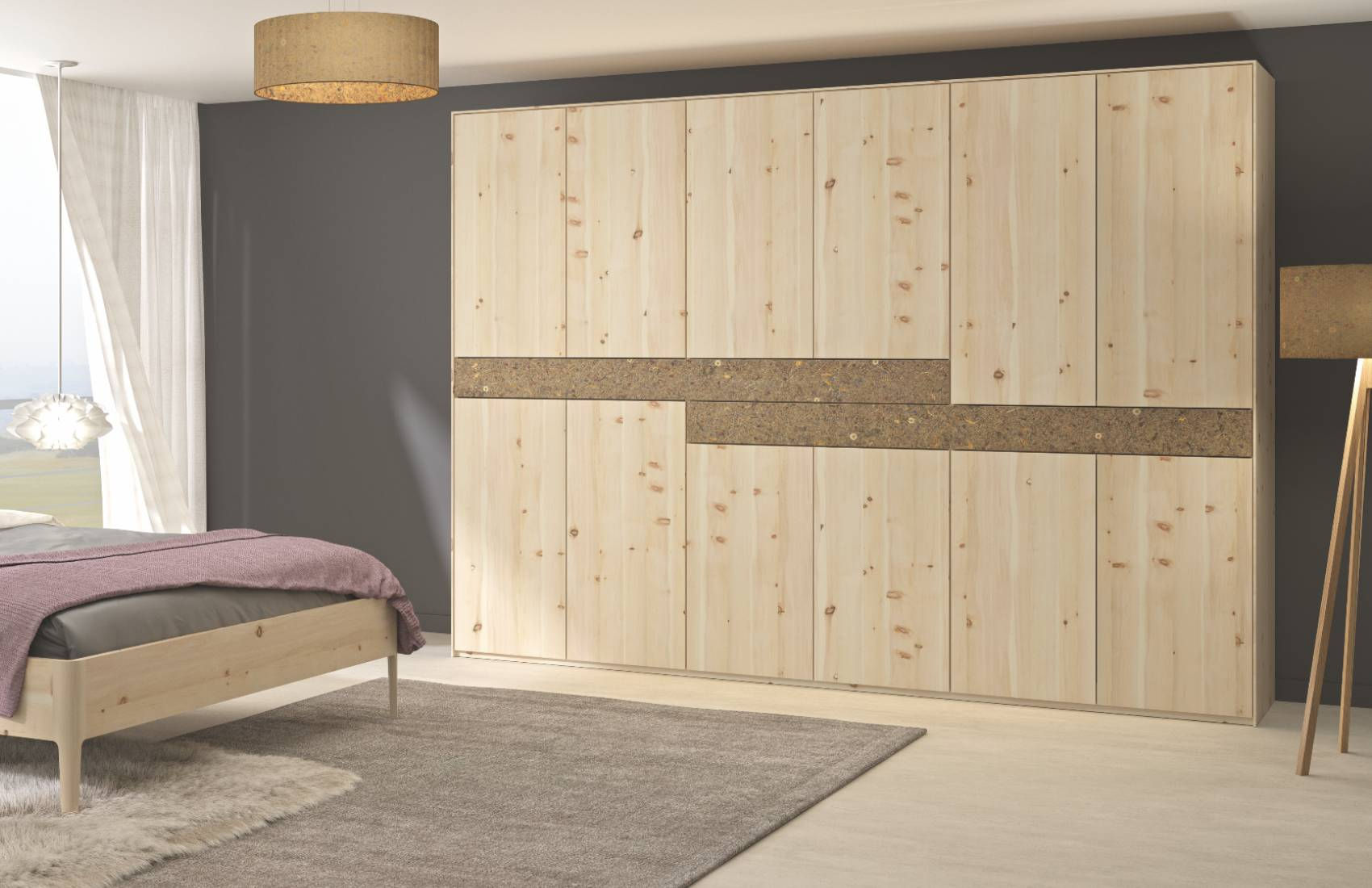 Schlafzimmerprogramm SAMIA aus Zirbenholz